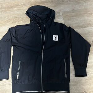 Psycho Bunny Navy Hooded Windbreaker